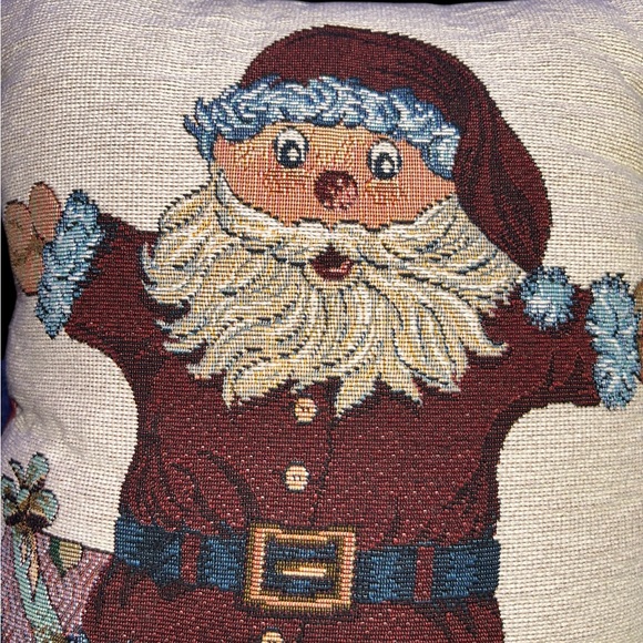 Vintage Holiday Santa Claus Pillow - Picture 3 of 4